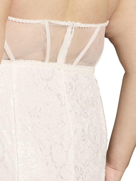 Strapless Beaded Lace Mermaid Wedding Dress