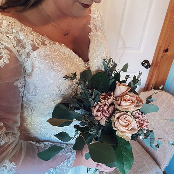 Wedding Dresses for Bride 2025 with Lace Appliques Chiffon A Line Women Dress Long Sleeves Beach Bride Dress