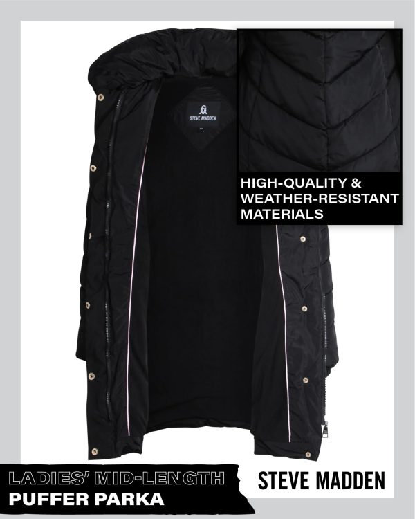 Women's Insulated Quilted Puffer Parka Winter Coat with Hood (S-XL)