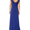 Women's Long Cowl Back Mother of The Bride Dress, Formal Event, Wedding Guest Gown (Petite and Regular Sizes)
