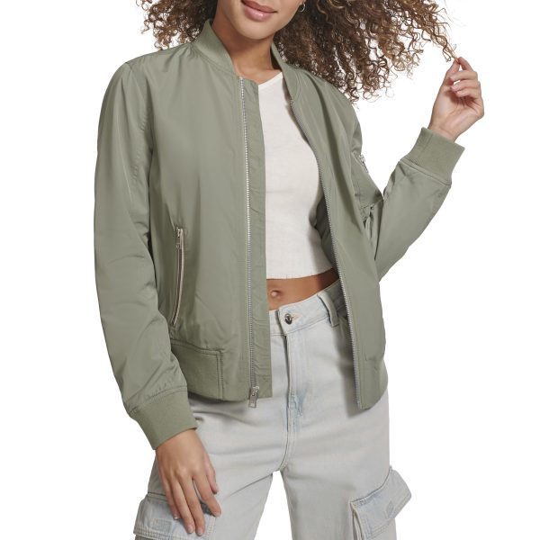 Women's Melanie Newport Bomber Jacket (Regular & Plus Size)