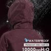 Women's Ski Jacket Waterproof 3 in 1 Winter Jacket Windproof Warm Fleece Hooded Snowboard Mountain Snow Coat