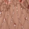 Women's Beaded Cape Long Dress