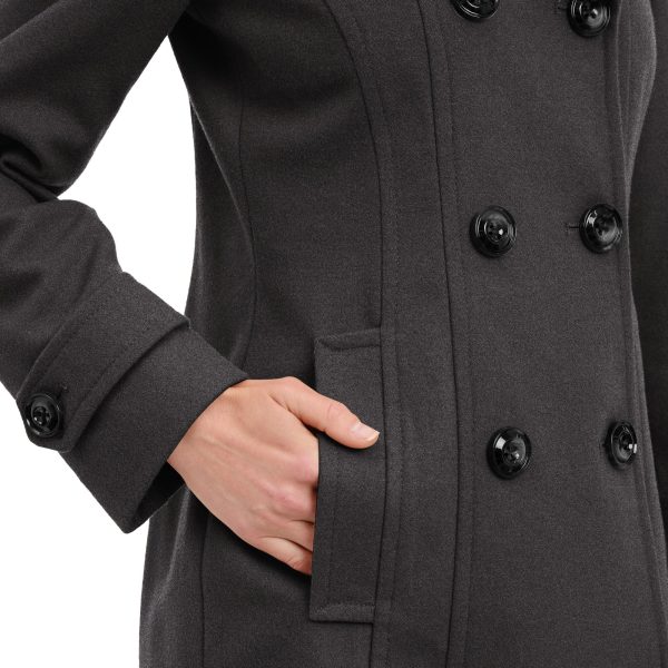 Women's Classic Double Breasted Wool Coat